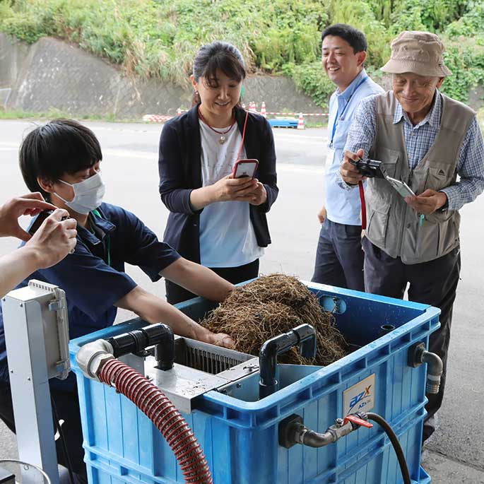 お立ち会い洗浄テストの写真