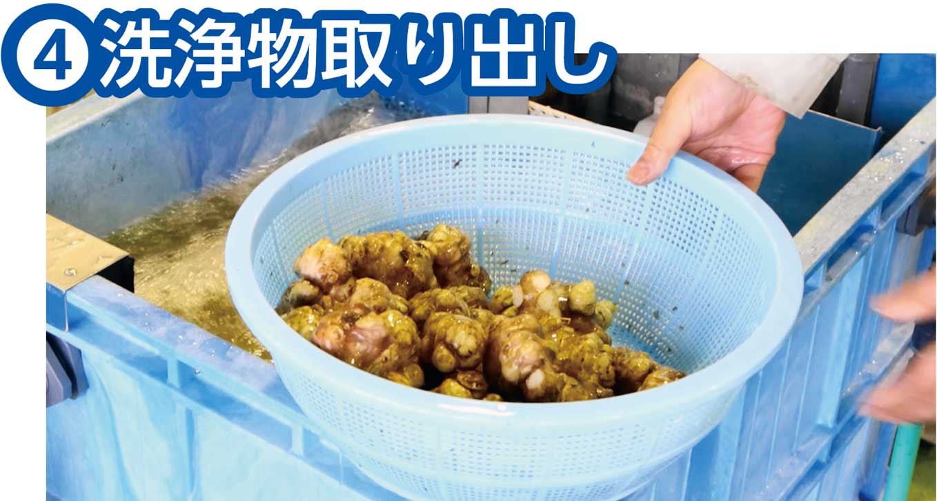 洗浄の流れ4 洗浄物取り出し